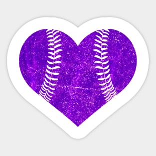 Baseball Heart Softball Mom Matching Team Sticker